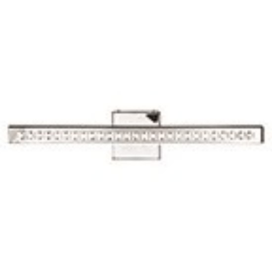 Foto para 19w Affluence SSL 80CRI LED Damp Location Chrome Clear Crystal Dimmable Led Vanity/Wall Bar (OA HT 3.5)