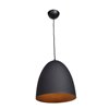 Foto para 60w 800lm Nostalgia E-26 Incandescent 1-Light Matte Black & Gold Pendant