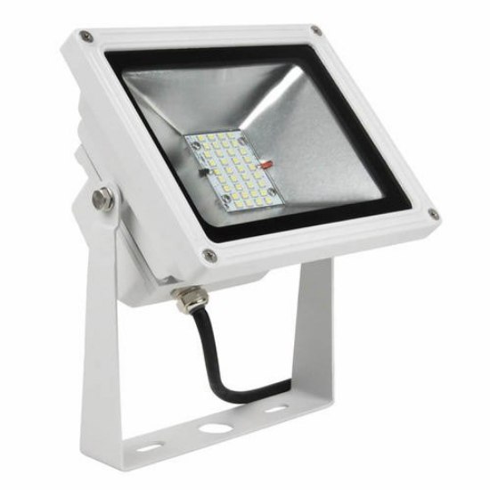 Foto para 28w 3084lm 50K Yoke-Arm White Finish Floodlight