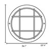 Foto para 9w 800lm 30k Nauticus E-26 Replaceable LED White Frosted Wet Location LED Bulkhead Ø7" (CAN 1")