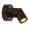 Foto para 5.5w 346lm 30k KO Dimmable GU-10 Replaceable LED Bronze Clear Marine Grade Wet Location LED Spotlight (CAN 1.5")