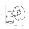 Foto para 35w 320lm 29k KO GU-10 Halogen Satin Wet Location Spotlight (Marine Grade) (CAN 1.5")