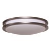 Foto para 13w (3 x 4.33333) 2700lm 27k Solero GU-24 Flourescent Damp Location Bronze Acrylic Lens 3-Light Flush Mount