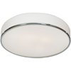 Foto para 10w (4 x 2.5) 3200lm 30k Aero E-26 Replaceable LED Damp Location Chrome Opal Dimmable LED Flush Mount (CAN 0.5")