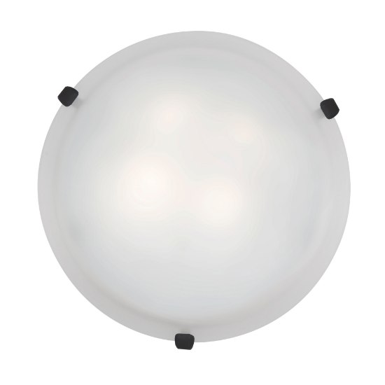 Foto para 10w (3 x 3.33333) 2400lm 30k Mona E-26 Replaceable LED Dry Location Rust White Dimmable LED Flush Mount