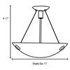 Foto para 10w (3 x 3.33333) 2400lm 30k Noya Dimmable E-26 Replaceable LED Dry Location Brushed Steel White Cable Semi-Flush (CAN 1.5")