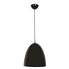 Foto para 60w 800lm 27k Nostalgia E-26 Incandescent Dry Location Shiny Black White 1-Light Pendant 12"Ø12" (OA HT 133")