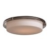 Foto para 9.5w 800lm 30k Bellagio SSL Dedicated LED Damp Location Opal Glass Smoke Dimmable LED Flush Mount