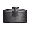 Foto para 60w (5 x 12) 4000lm 27k Epic E-26 Incandescent Damp Location Black Round Semi-Flush 10"Ø19.7"