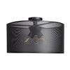 Foto para 60w (5 x 12) 4000lm 27k Epic E-26 Incandescent Damp Location Black Round Semi-Flush 12"Ø23.6"