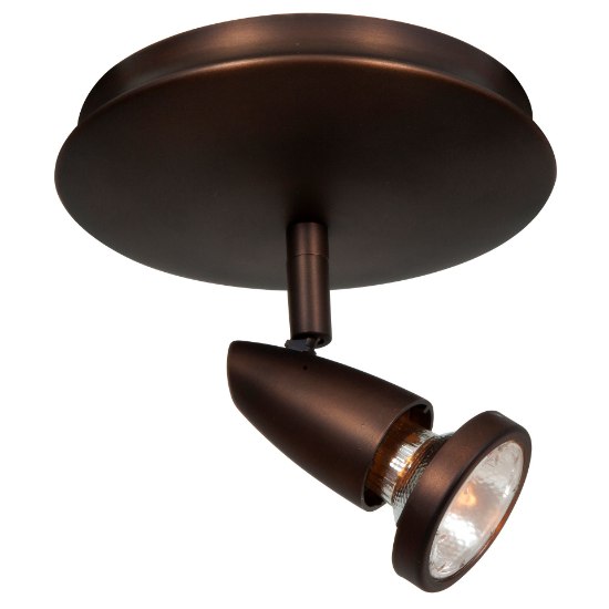 Foto para 5w 250lm 30k Mirage GU-10 Replaceable LED Dry Location Bronze 1-Light Dimmable LED Swivel Spot (CAN 1")