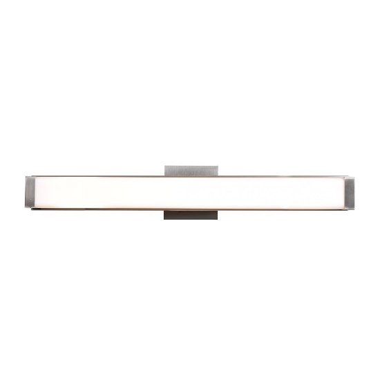 Foto para 31.5w 2400lm 30k Fjord SSL Dedicated LED Damp Location Brushed Steel Opal Dimmable LED Vanity