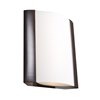 Foto para 17w 1200lm 30k West End SSL Dedicated LED Damp Location Bronze Opal Dimmable LED Wall Fixture