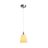 Foto para 35w 600lm 29k Zeta GY6.35 Halogen Dry Location Brushed Steel Amber Marble Low Voltage Pendant with Fire(s) Glass (OA HT 125")