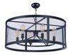 Foto para Palladium 6-Light Chandelier W/Bulbs BKNAB Steel Mesh MB ST64 Incandescent Incandescent 36" Chain