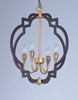 Foto para Crest 4-Light Chandelier OIAB CA Incandescent E12 Incandescent (OA HT 27.75"-64.75") (CAN 5"x5"x1.25")36" Chain