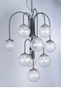 Foto para Reverb 10-Light Pendant TXBPN Bubble Glass Bubble Glass G9 Xenon 30"x30"x34" (OA HT 34"-74.5") (CAN 6"x6"x1.25")36" Chain