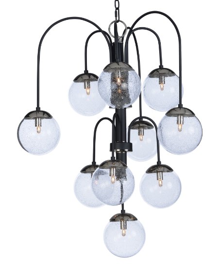 Foto para Reverb 10-Light Pendant w/Xenon Bulbs TXBPN Bubble Glass Bubble Glass G9 Clear Xenon Xenon 30"x30"x34" (OA HT 34"-74.5") (CAN 6"x6"x1.25")36" Chain