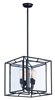 Foto para Era 4-Light Pendant W/Bulbs BK Seedy Seedy Glass MB ST64 Incandescent Incandescent (OA HT 21.5"-47.75") (CAN 6"x6"x1")