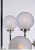 Foto para Atom 12-Light Pendant Lamp BKPN White Opal Glass CA Incandescent E12 Incandescent (OA HT 64")