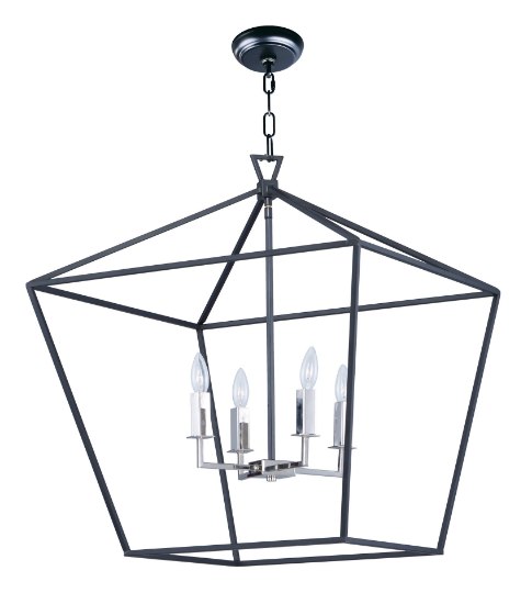 Foto para Abode 4-Light Chandelier TXBPN CA Incandescent E12 Incandescent 24.5"x24.5"x27.75" 36" Chain