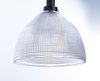 Foto para Retro LED 1-Light Pendant PN Clear Halophane Glass LED Module LED 11.75"x11.75"x10.25" (OA HT 10.25"-73.5") (CAN 4.75"x4.75"x1.25")