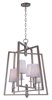 Foto para Swing 6-Light Chandelier PD White Opal Glass CA Incandescent E12 Incandescent 24"x24"x30" (CAN 5.13"x5.13"x1")