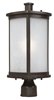 Foto para Terrace 1-Light Medium Outdoor Post BZ Frosted Seedy MB Incandescent Incandescent