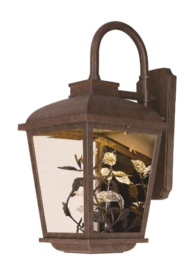 Foto para Arbor LED 1-Light Outdoor Wall Lantern AE Clear Clear Glass PCB LED 9"x19.5"