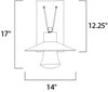 Foto para Civic LED 1-Light Large Outdoor Wall Lantern ABZ Clear PCB LED