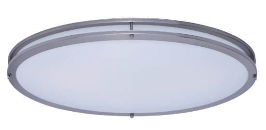 Foto para Linear LED Flush Mount SN White Opal Acrylic 32"x18"x4.5"