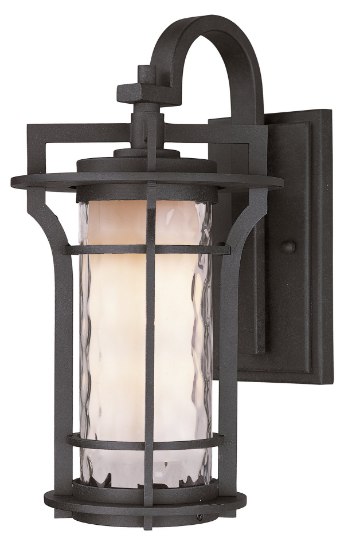 Foto para Oakville LED 1-Light Outdoor Wall Lantern BO Water Glass GU24 LED 12"x21"