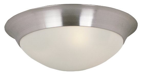 Foto para Essentials - 5850-Flush Mount SN 2-lights Frosted Glass MB Incandescent Incandescent