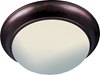 Foto para Essentials - 5850-Flush Mount OI 3-lights Frosted Glass MB Incandescent Incandescent