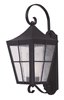 Foto para Revere 1-Light Outdoor Wall Lantern BK Seedy/Frosted GU24 Fluorescent Fluorescent 9"x23.5"