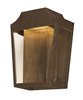 Foto para Villa LED Outdoor Wall Lantern AE Clear / Topaz Ribbed PCB LED 9"x12.25"