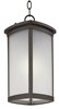 Foto para Terrace EE 1-Light Outdoor Hanging Lantern BZ Frosted Seedy GU24 Fluorescent Fluorescent