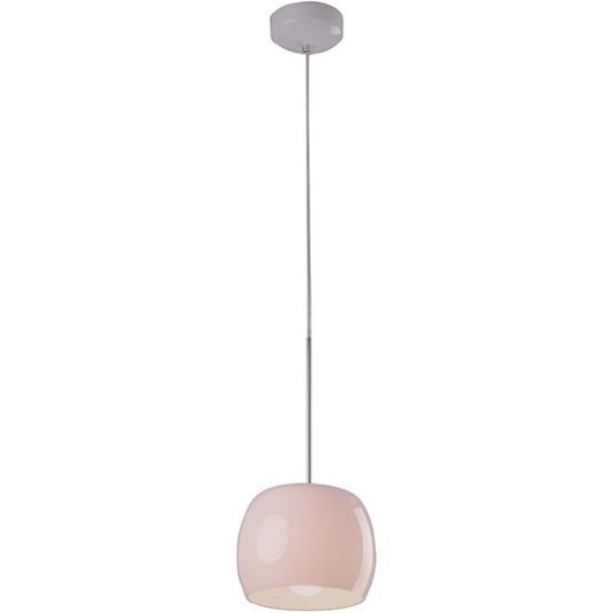 Foto para 100W Caps 1-Light Pendant PC White Glass MB Incandescent Incandescent (OA HT 18"-120")