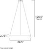 Foto para 64.8W Metallika LED Pendant COF Acrylic PCB LED (OA HT 6.5"-126.5") (CAN 8.75"x8.75"x175")