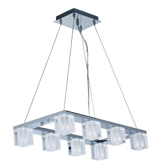 Foto para 2.2W Blocs LED 8-Light Pendant PC Glass G9 LED (OA HT 12"-118")