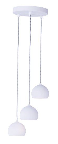 Foto para 4W Alumilux LED 3-Light Pendant WT PCB LED 10"x10"x3.75" (OA HT 5"-122") (CAN 8"x8"x1")