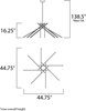 Foto para 3.38W Alumilux LED Pendant WT PCB LED (OA HT 18.75"-138.5") (CAN 5"x5"x2.25")