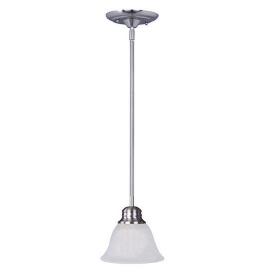 Foto para Malaga 1-Light Mini Pendant SN Frosted Frosted Glass MB Incandescent