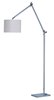 Foto para Hotel LED 1-Light Floor Lamp PC Wafer Linen MB LED 49.25"x11.75"x48" (OA HT 78.75")