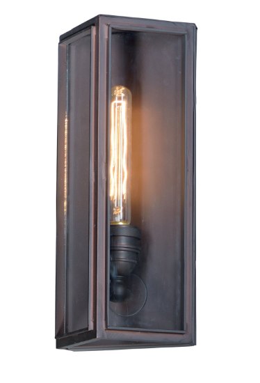 Foto para Pasadena 1-Light Outdoor Wall Lantern OI Clear MB Incandescent Incandescent 6.5"x11.5"