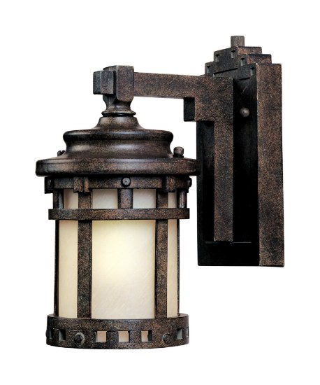 Foto para Santa Barbara LED 1-Light Outdoor Wall Lantern SE Mocha 7"x13"