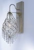 Foto para Twirl 1-Light Wall Sconce GS Beveled Crystal Crystal CA Incandescent Incandescent