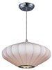 Foto para Cocoon 1-Light Pendant PC Imitation Silk MB Incandescent Incandescent 16"x16"x8" (OA HT 127.75")