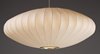 Foto para Cocoon 1-Light Pendant PC Imitation Silk MB Incandescent Incandescent 25"x25"x10" (OA HT 130") (CAN 5"x5"x1.25")