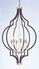 Foto para Crest 6-Light Chandelier OIAB CA Incandescent E12 Incandescent (OA HT 48.5"-85.5") (CAN 5"x5"x1.25")36" Chain